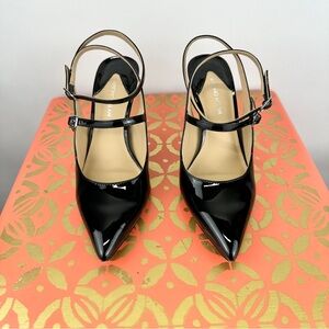 Antonio Melani, Size 7.5, Black Patent Leather Heels